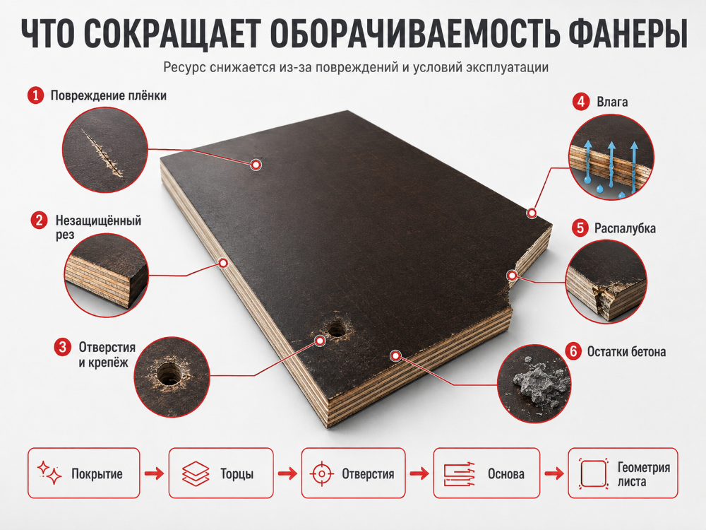 Факторы снижения оборачиваемости ламинированной фанеры