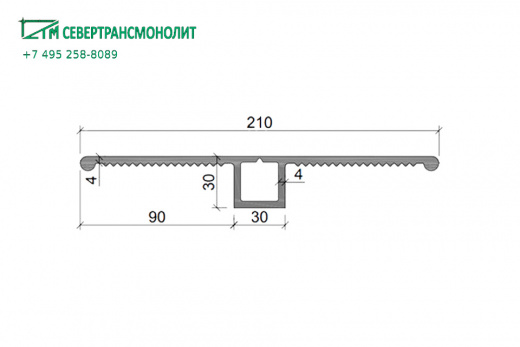 Гидрошпонка Аквастоп ДР-210/30 ПВХ-П